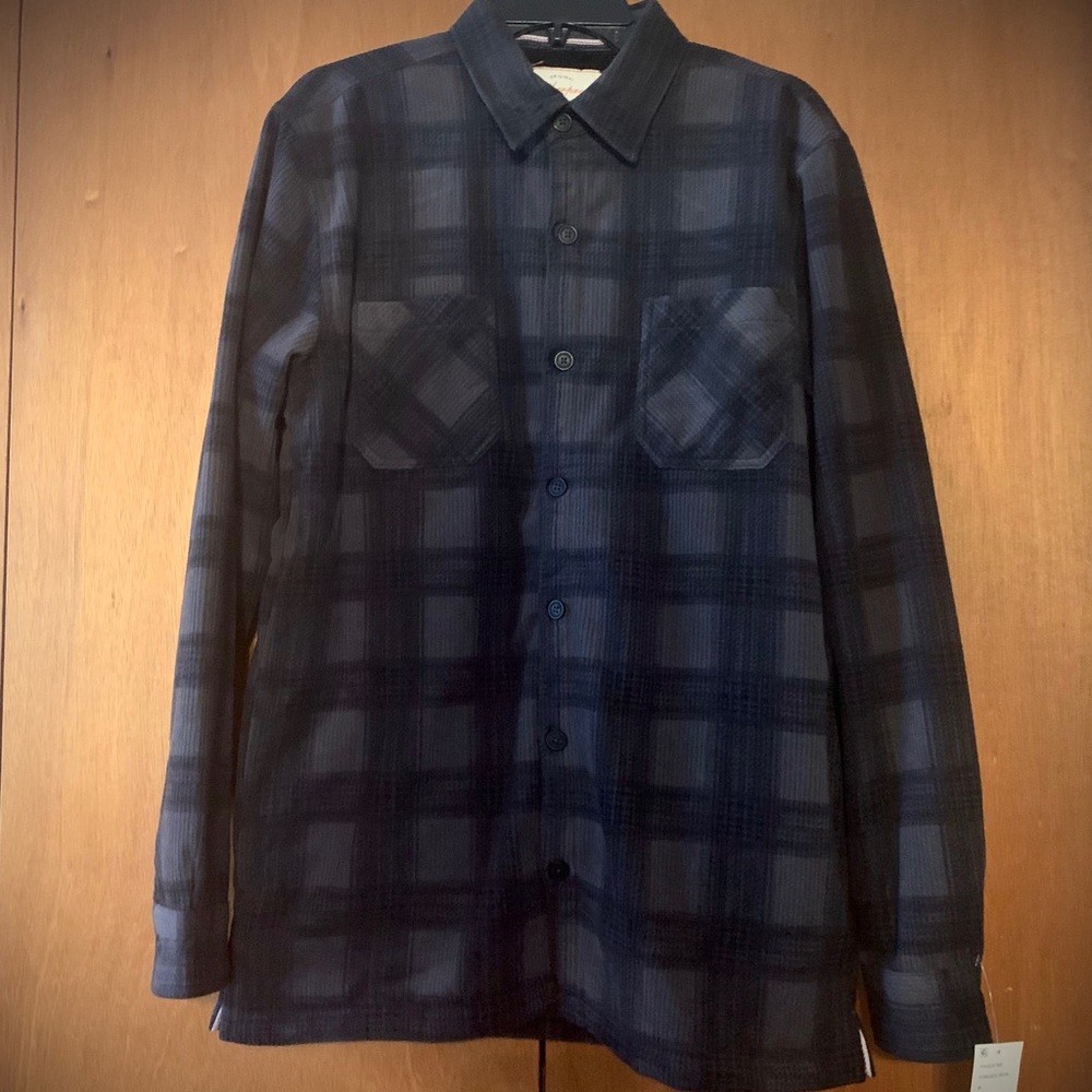 NWT Mens Weatherproof Lined Corduroy Plaid Shirt M